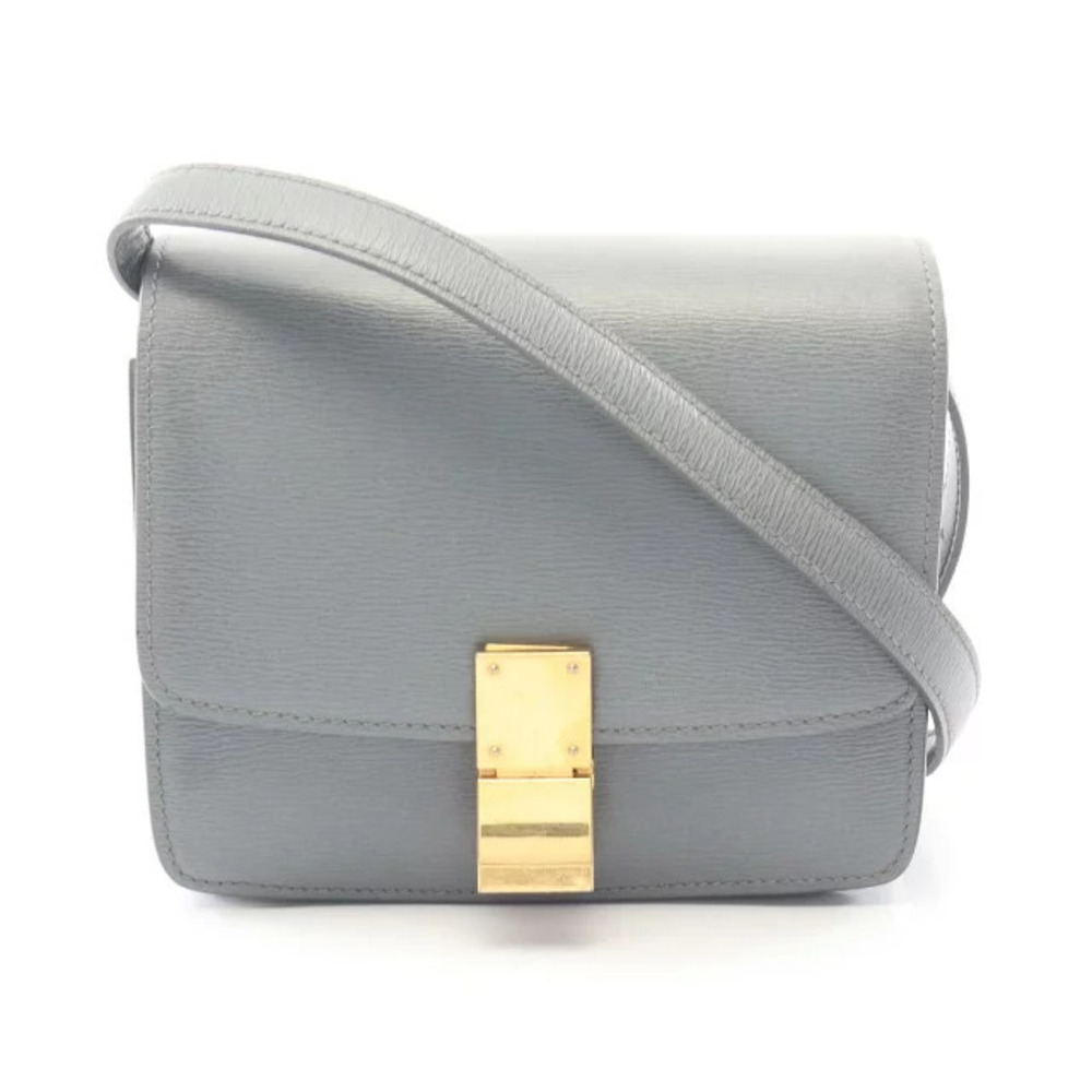 Celine Gray leather Classic Box Bag
